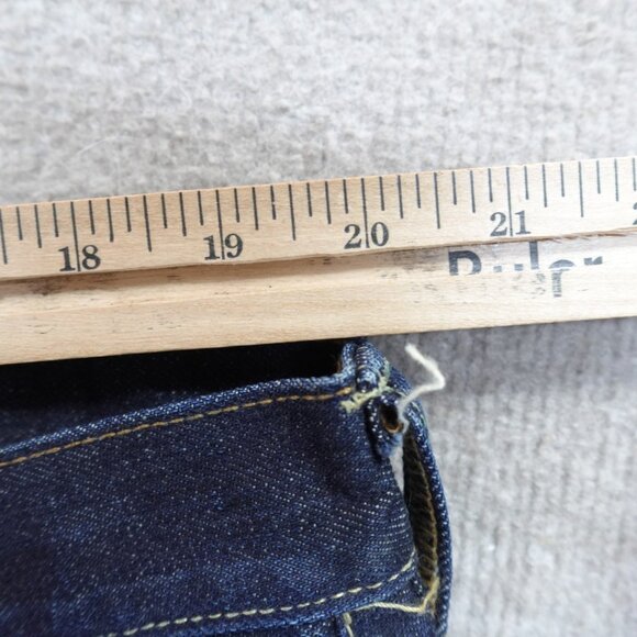 Polo Ralph Lauren Jeans 38 x 33 Blue Zip Fly Straight Vintage 67 - Picture 6 of 9